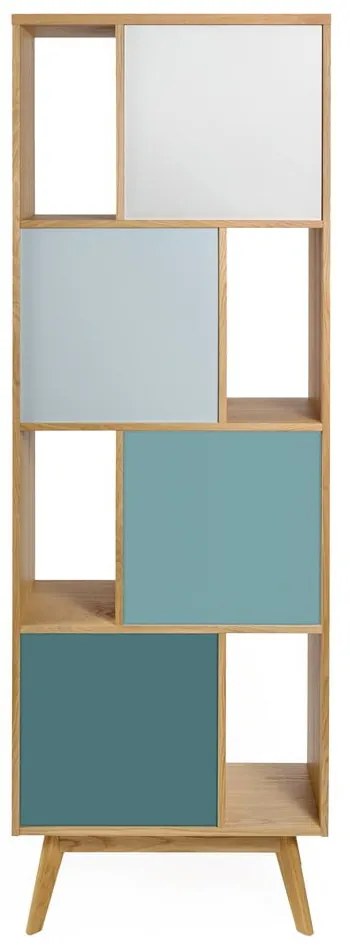 Bibliotecă cu uși Woodman Avon, turcoaz