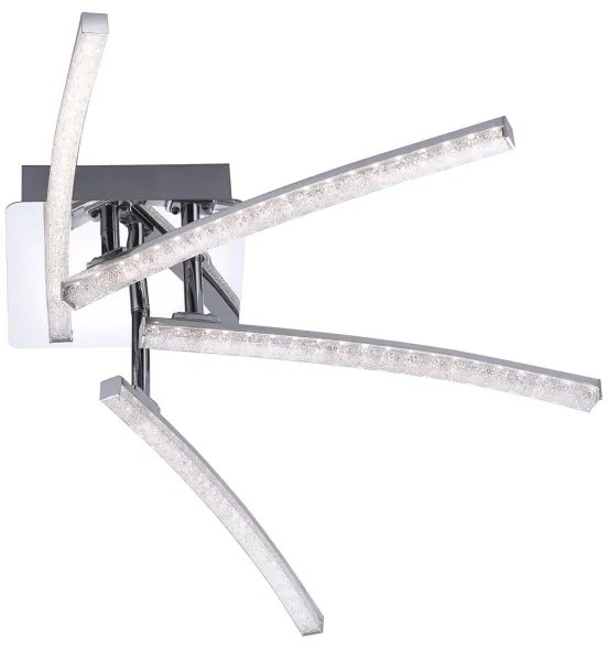 Lustră LED aplicată SIMON 4xLED/3W/230V crom lucios Leuchten Direkt 11291-17