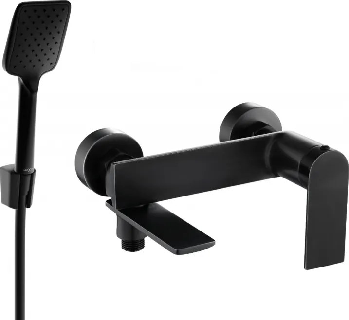 Mexen Zero R62 baterie cadă cu set de duș, negru - 7113R62-70
