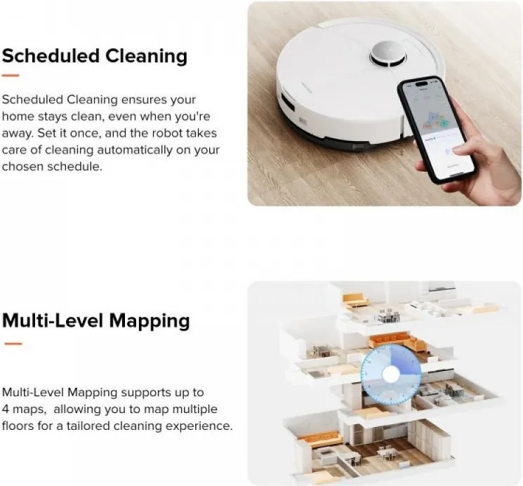 Aspirator robot Roborock Q10 PF, 10.000 Pa, 150 min, 0,35 L, Wi-Fi, Uscat/umed, Ridicare automata a mopului, LiDAR 360°, Cartografiere 3D, Control vocal, Negru