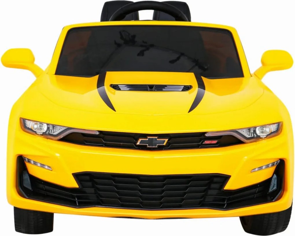 Masinuta Electrica cu acumulator pentru copii NOVOKIDS™ Chevrolet Camaro, Roti din Cauciuc EVA, Max 25 kg , Usi cu deschidere , 3 Viteze, Lungime 119