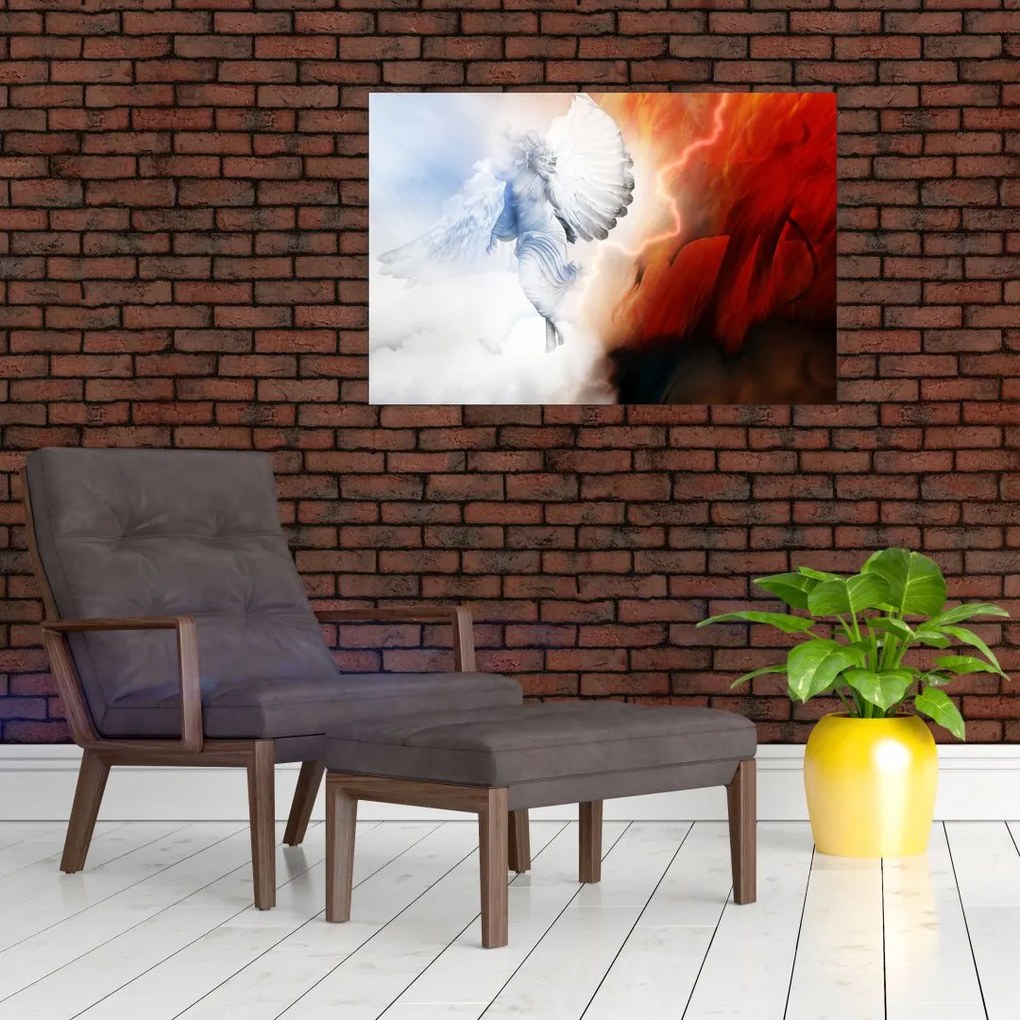 Tablou - Binele și răul (90x60 cm)