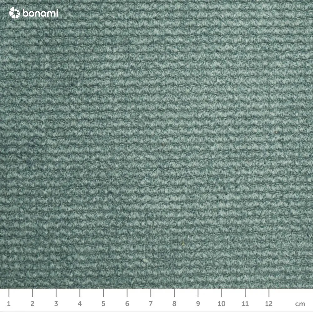 Canapea turcoaz extensibilă/cu spațiu de depozitare cu tapițerie din catifea reiată 215 cm Bjork – Bonami Selection