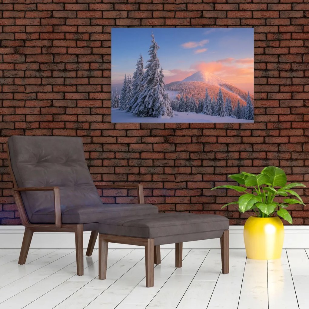 Tablou - Peisaj de iarnă (90x60 cm)