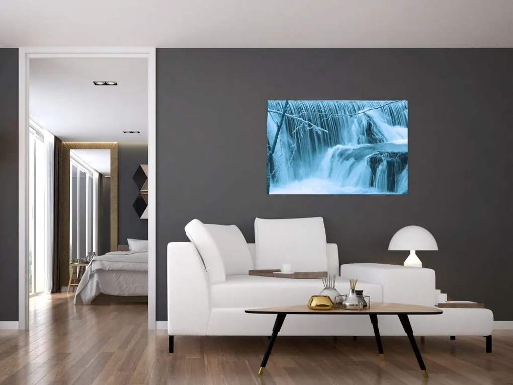 Tablou - cascadele închețate (90x60 cm)