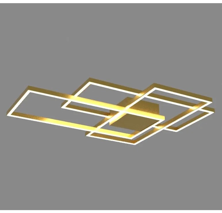 Lustra LED design modern geometric Erick auriu