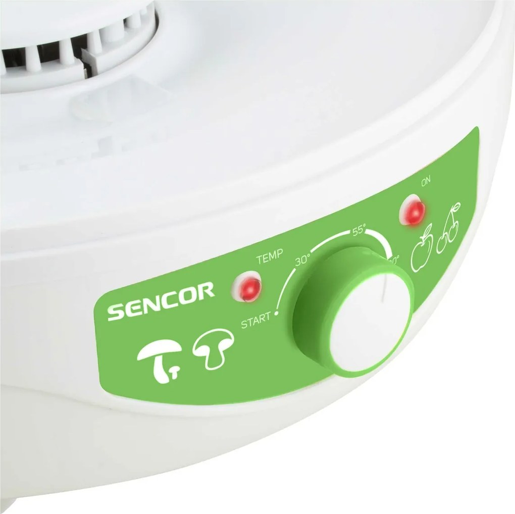 Dezhidrator de alimente Sencor SFD 790WH, cu reglare a temperaturii, alb