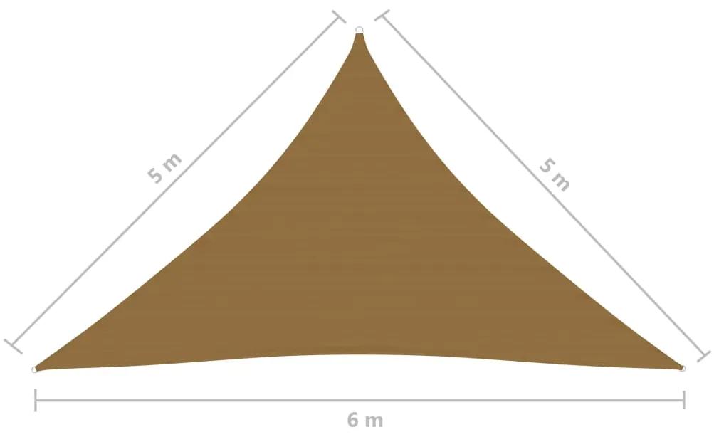 Panza parasolar, gri taupe, 5x5x6 m, HDPE, 160 g m   Gri taupe, 5 x 5 x 6 m
