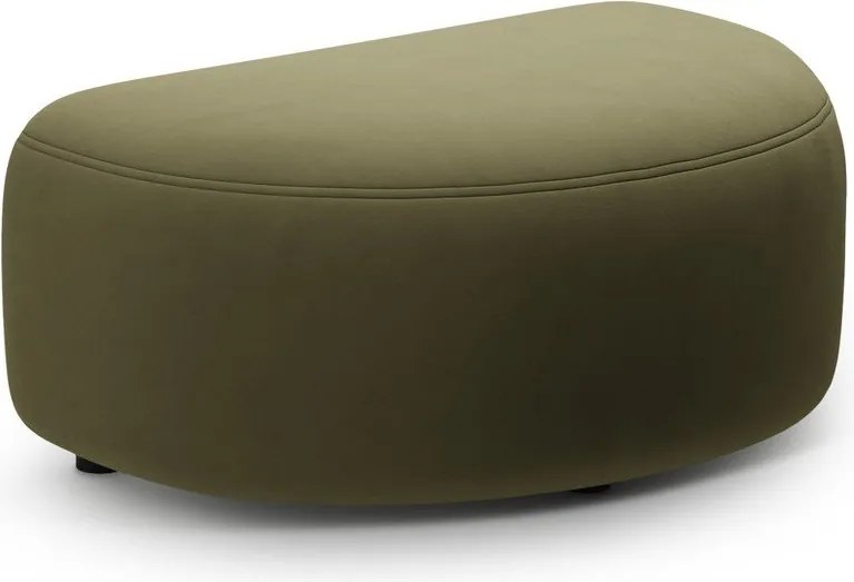 Taburet verde cu tapițerie din catifea Kate – Micadoni