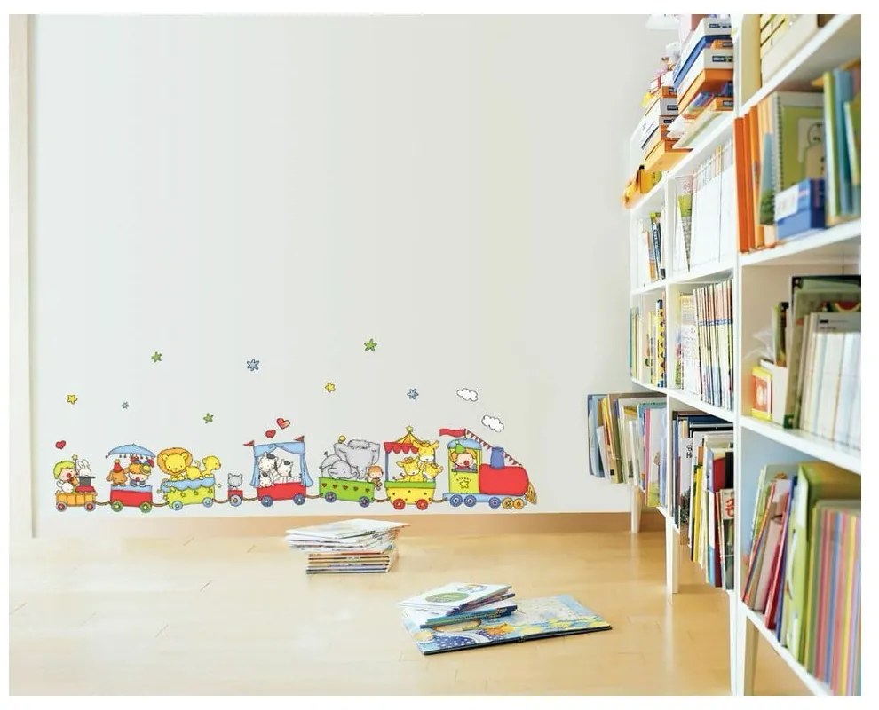 Autocolant Train of circus animals, 120 cm