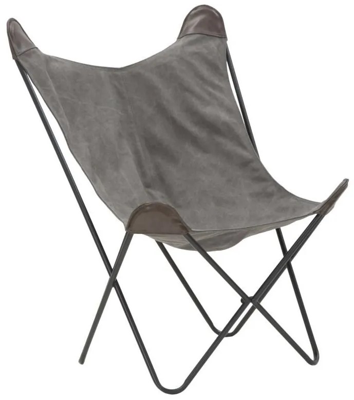 Scaun pentru camping gri din metal si textil, 74x71x103, Montana Mauro Ferretti