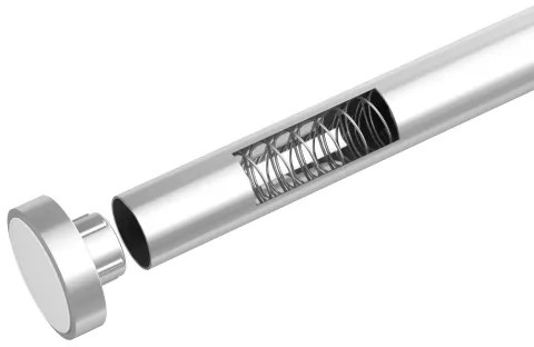 WENKO 24888100 - Bară de duș LUZ 185x2,8 cm inox/crom lucios