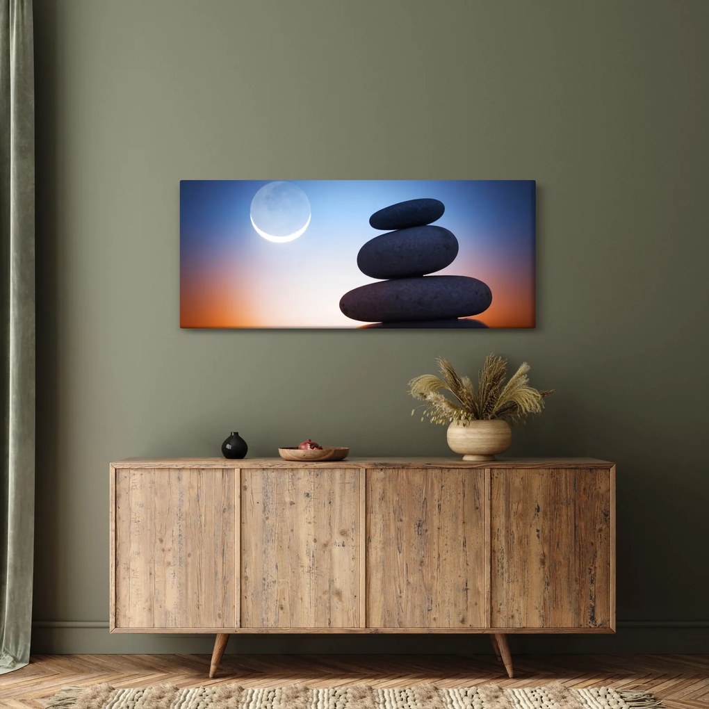 Tablou cu pietre suprapuse (120x50 cm)