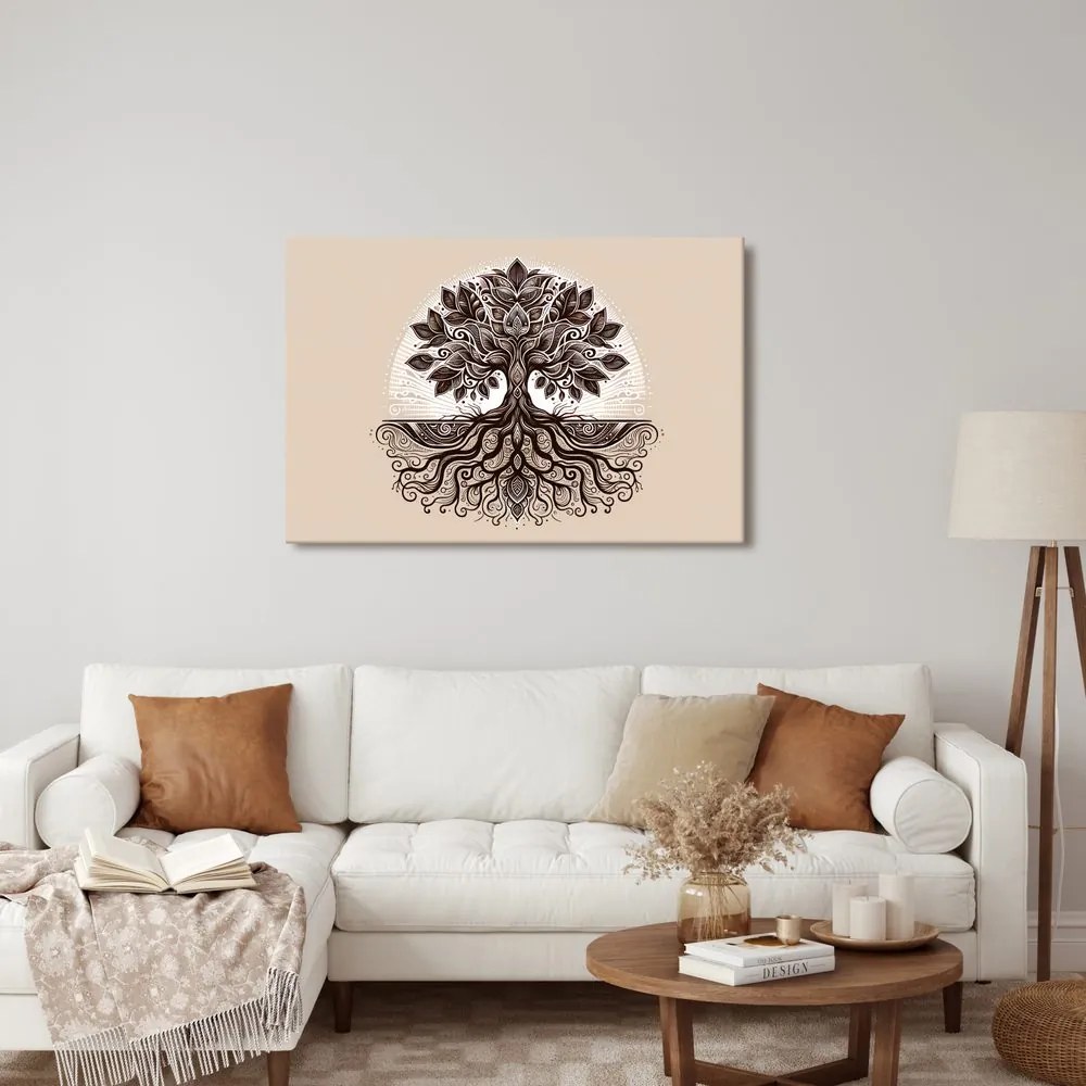 Tablou arborele vieții elegant cu rădăcini