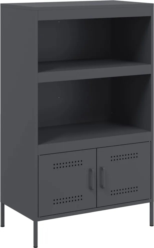 vidaXL Dulap înalt, antracit, 68x39x113 cm, oțel