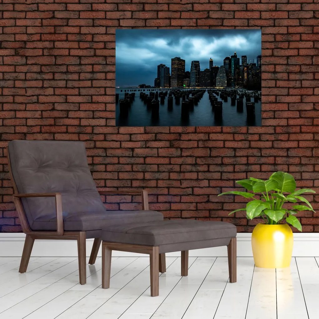 Tablou - Privire spre Zgârâie nori din New York (90x60 cm)