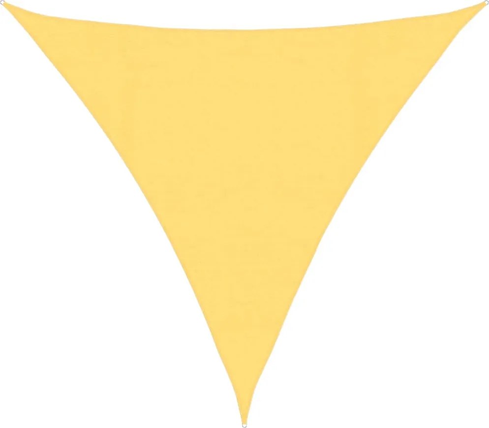 vidaXL Pânză parasolar, bej, 4,5x4,5x4,5 m, HDPE, 160 g/m²