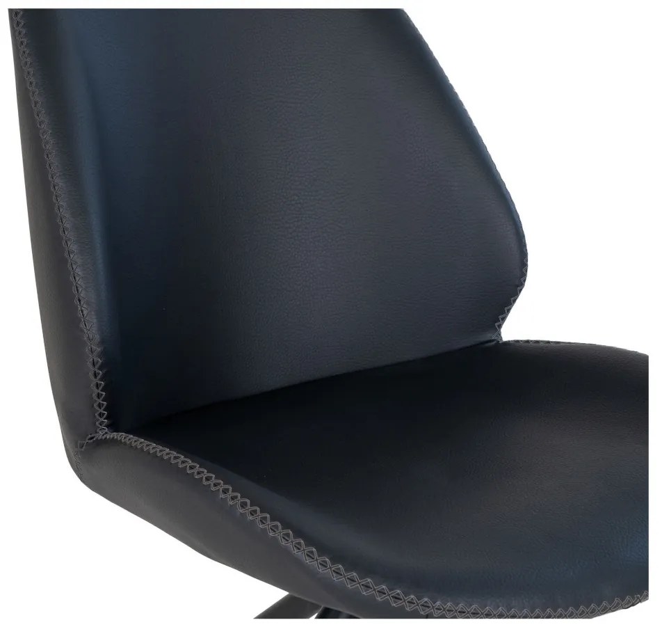 Scaun Monte Carlo rotativ din piele ecoblack