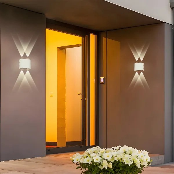 Brilagi - Aplica LED de exterior FLAREBOX, 4W, 230V, albă, IP65