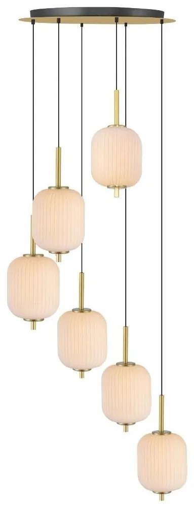 Zuma Line 003064-034750 - Candelabru LED suspendat pe cablu AKARI LED/34W/230V Ø 50,5 cm, auriu