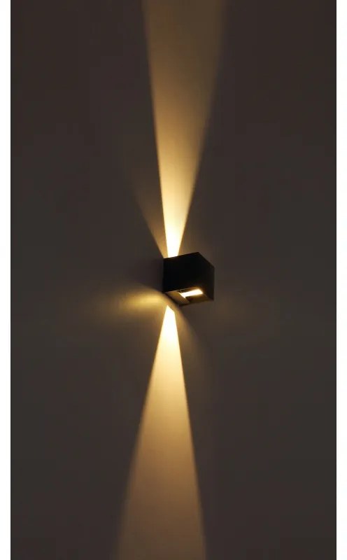 Aplica LED exterior ambientala moderna lumina sus / jos IP44 VERONIKA