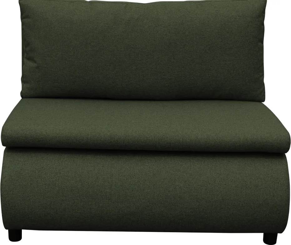 Fotoliu extensibil cu spaţiu de depozitare, verde, FLIK