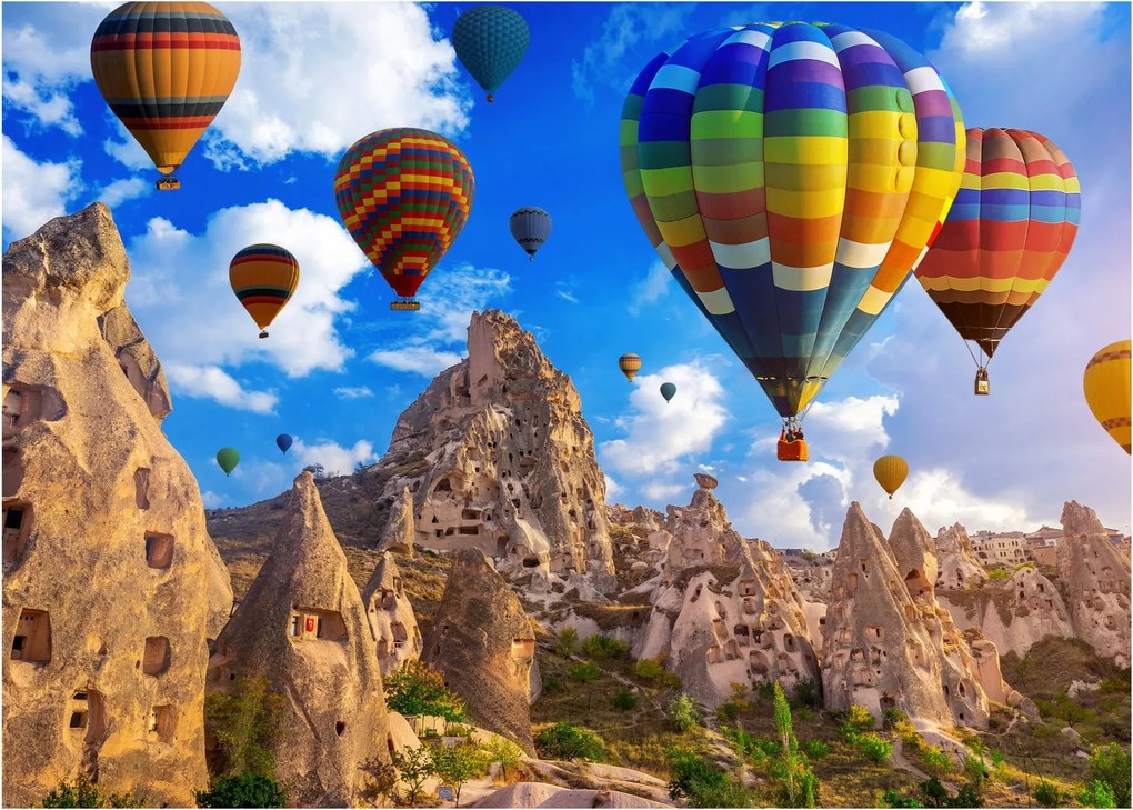 Tablou - Baloane cu aer cald, Cappadocia, Turcia. (70x50 cm)