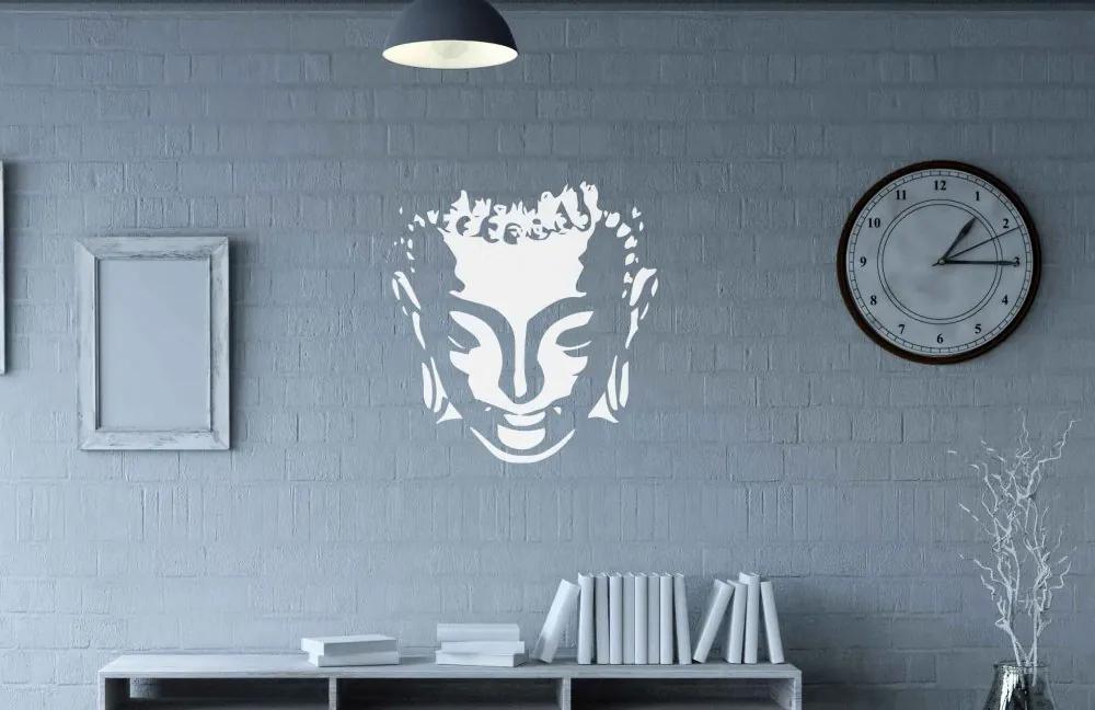 GLIX Buddha - autocolant de perete Alb 40 x 45 cm