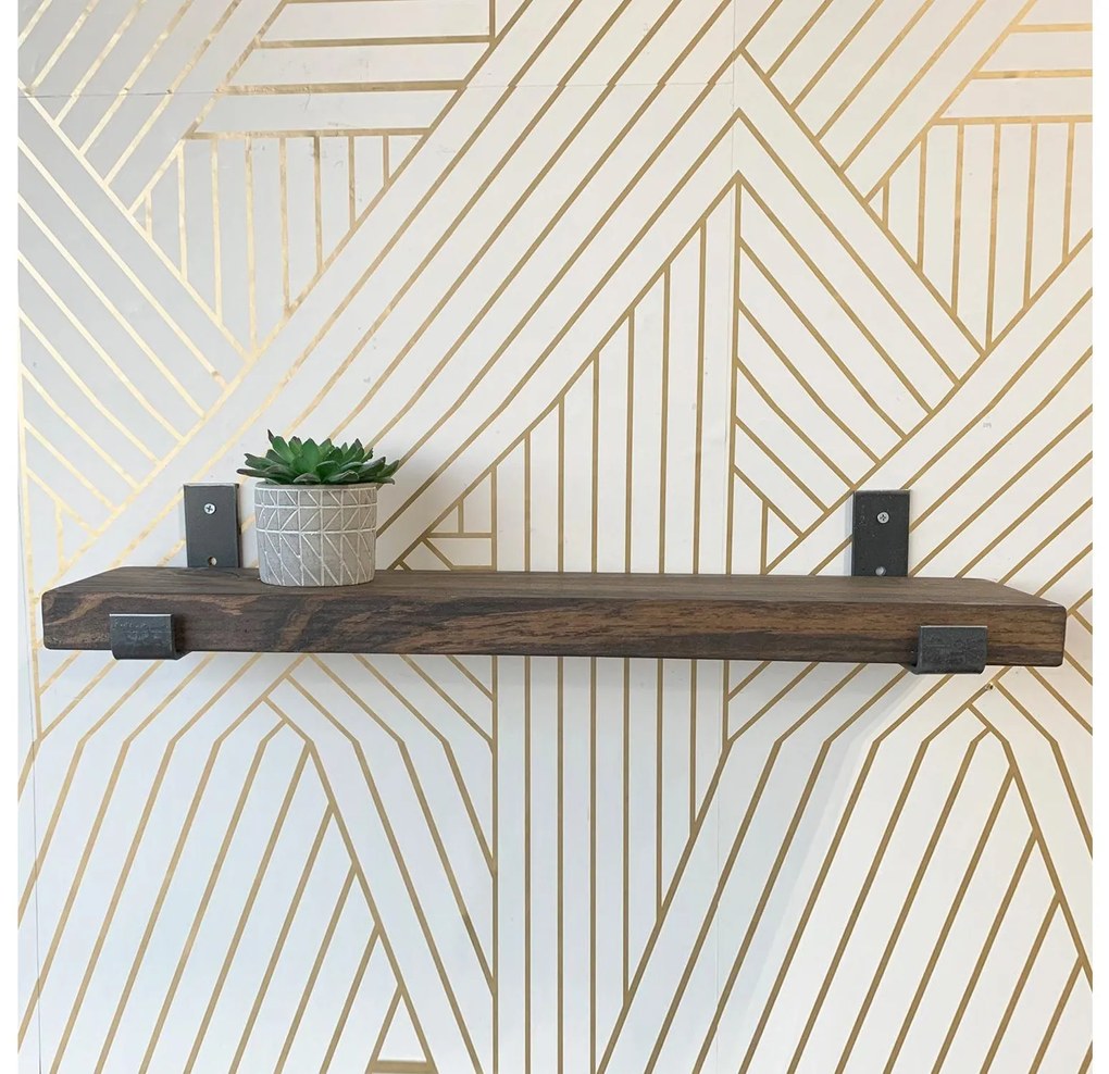 Raft decorativ de perete Dupone 10 (Nuc + negru) . 1093661