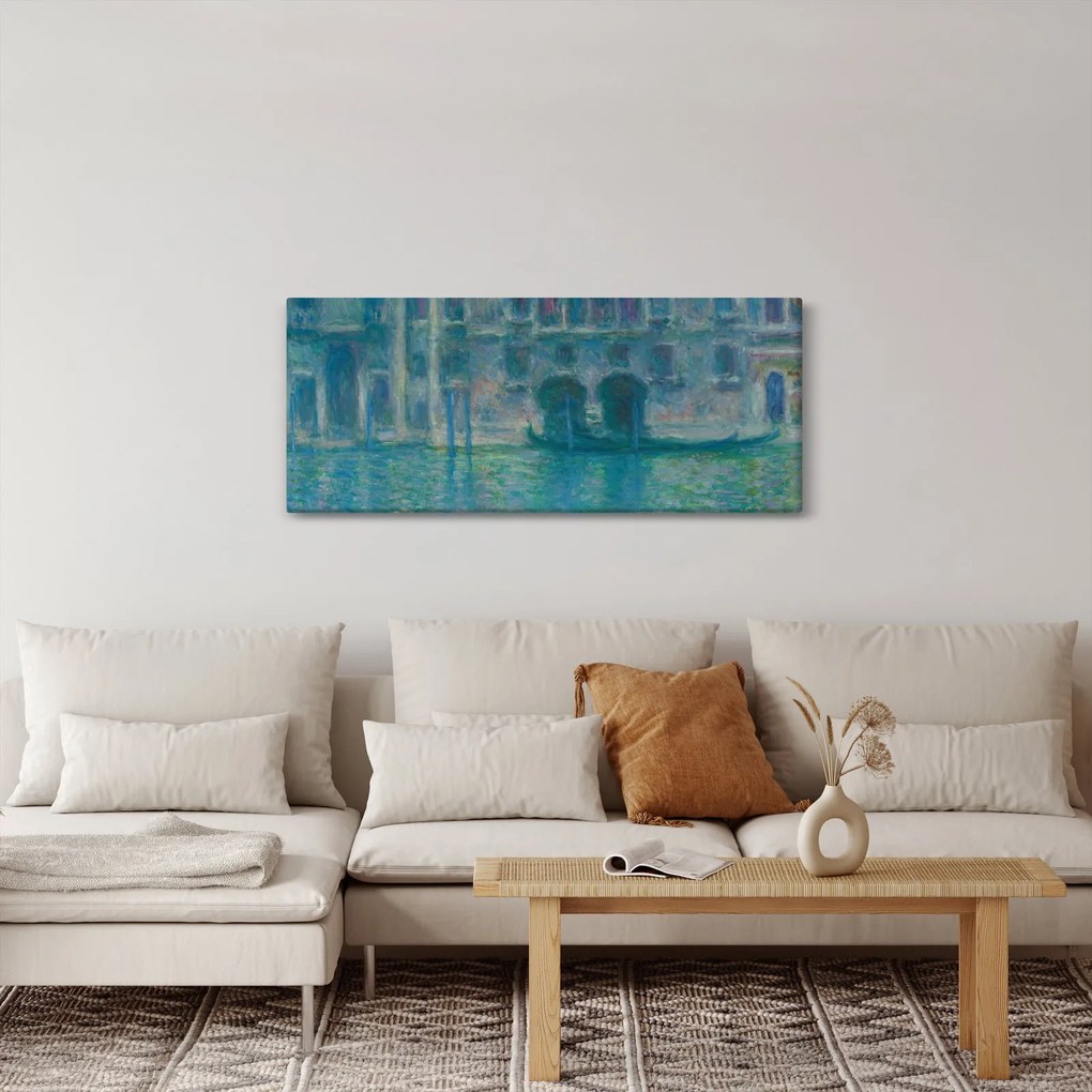 Tablou - Claude Monet, Palazzo da Mula, Venice, reproducere (120x50 cm)