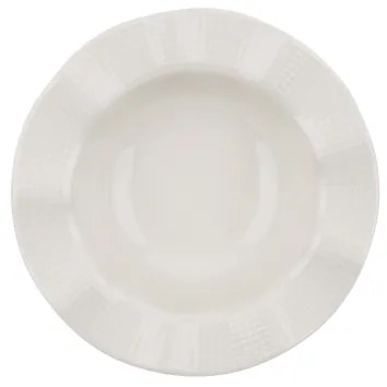 Set de veselă, 24 piese, porțelan alb