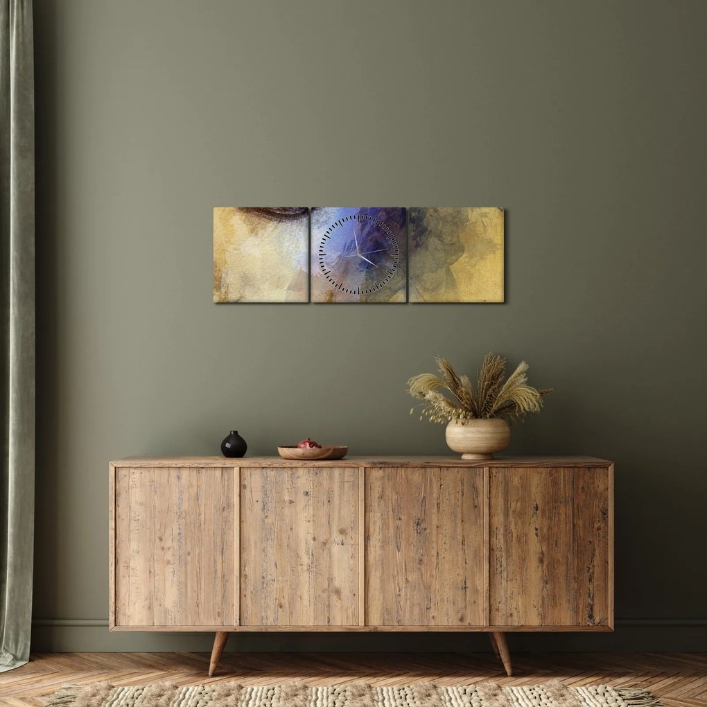 Tablou - Portretul femeii, desen (cu ceas) (90x30 cm)