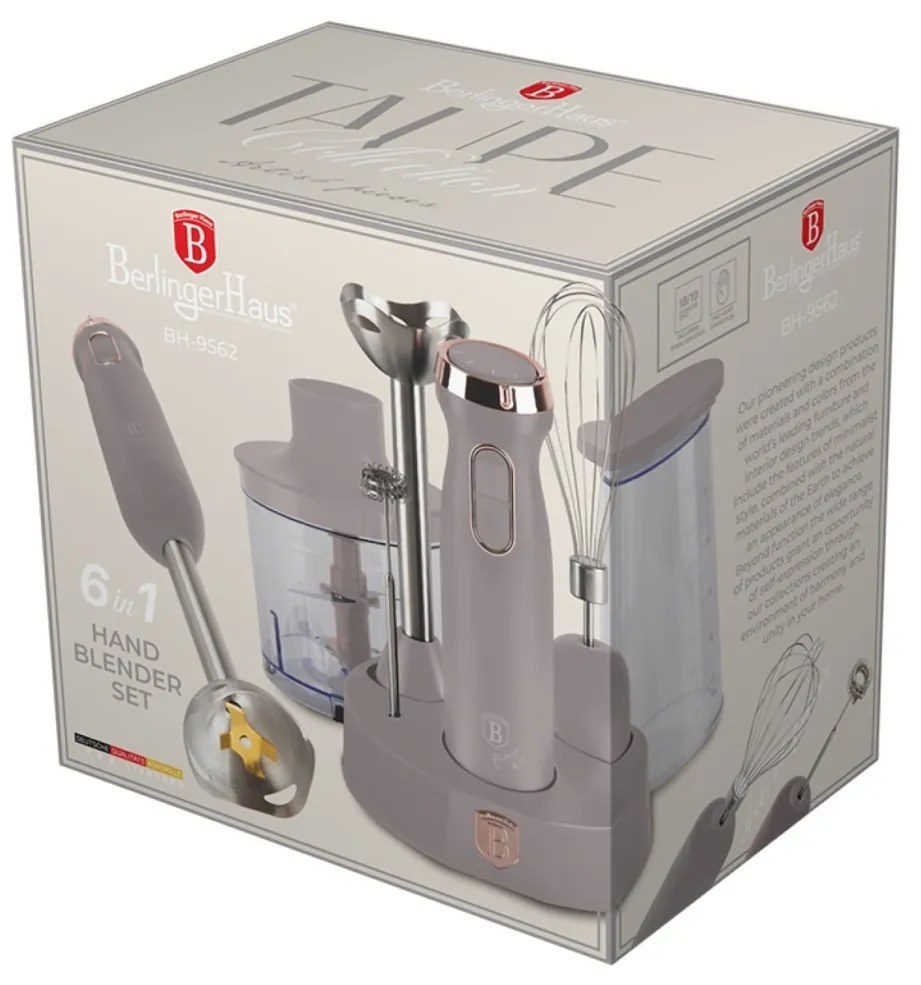 Set blender vertical Taupe Berlinger Haus BH 9562