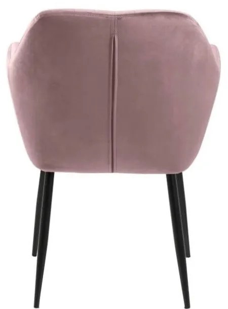 Scaun de sufragerie roz tapițat Emilia – Actona
