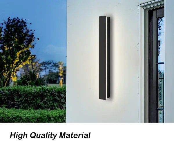 Brilagi - Aplica LED de exterior LINEAR LED/12W/230V 4000K IP65 neagră