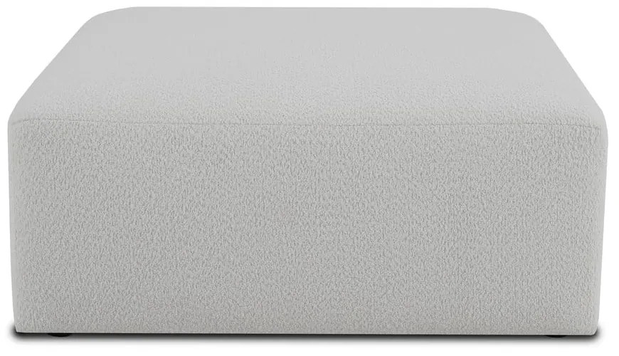 Modul pentru canapea alb cu tapițerie din stofă bouclé Roxy – Scandic