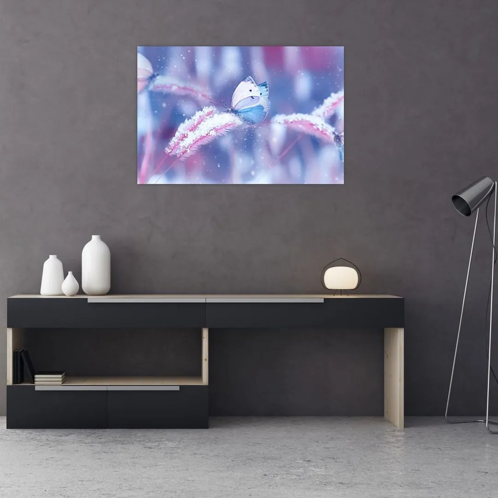 Tablou - Fluturi iarna (90x60 cm)
