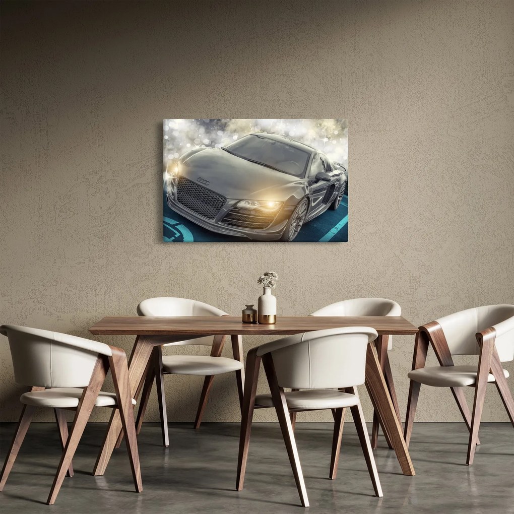Tablou cu Audi - gri (90x60 cm)
