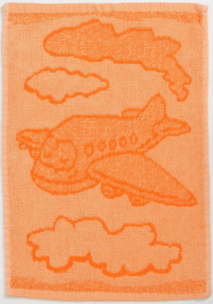 Prosop pentru copii BEBÉ avion portocaliu 30x50 cm