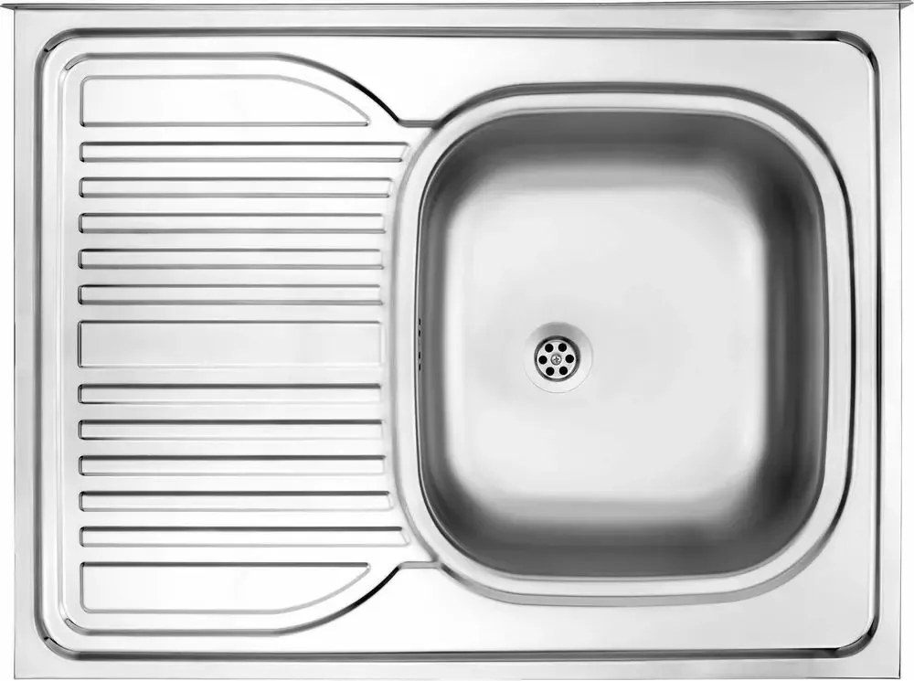 Chiuveta Deante Tango inox satinat cu cuva orientata pe dreapta 80x60 cm