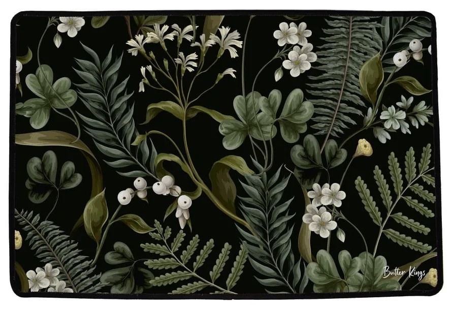 Covoraș de intrare 45x75 cm White and Green Beauty – Butter Kings