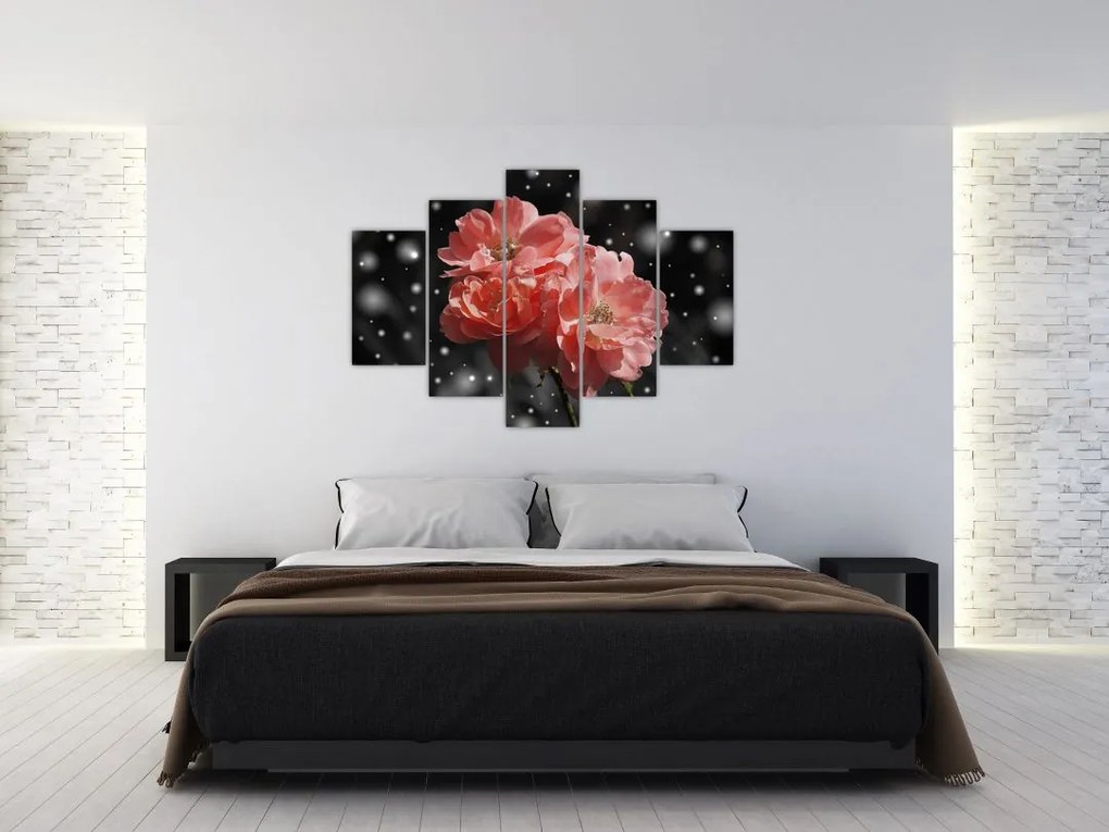 Tabloucu floare roz (150x105 cm)