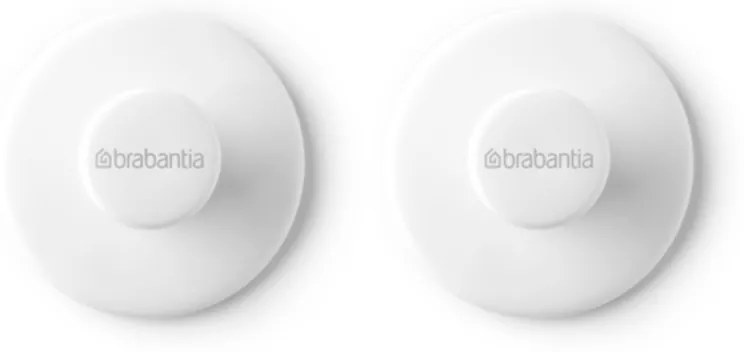 Set 2 agatatoare prosoape Brabantia ReNew 1003486, Kit de montare inclus, Pana la 2 kg, Alb