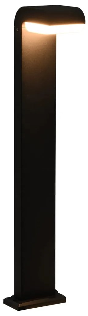 vidaXL Lampă LED pentru exterior, negru, 9 W, oval