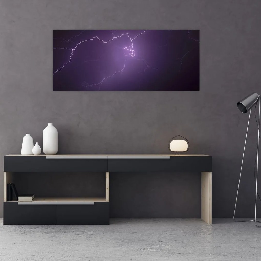 Tabloul cu fulger pe cer (120x50 cm)