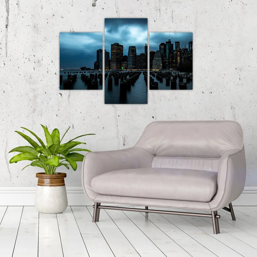 Tablou - Privire spre Zgârâie nori din New York (90x60 cm)