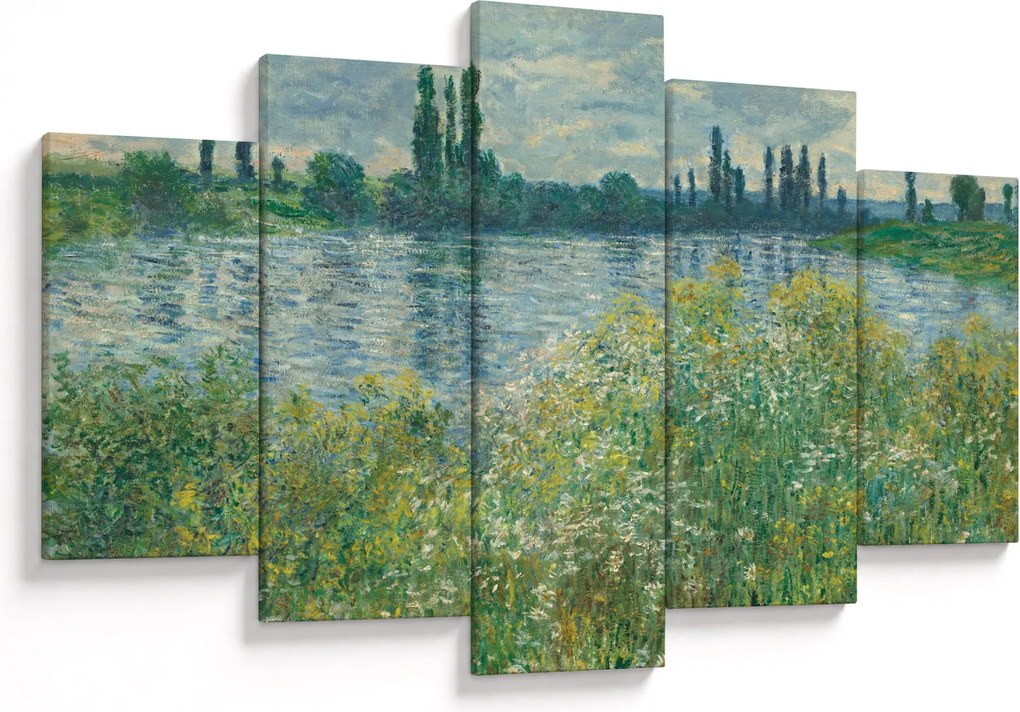 Tablou - Claude Monet, Banks of the Seine, reproducere (150x105 cm)