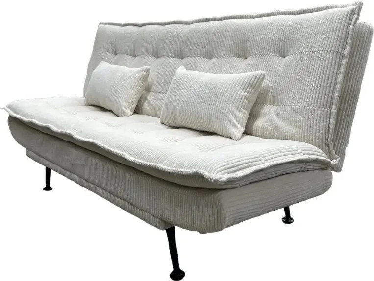 Canapea extensibila, Catifea Raiata Bej JAZZ 195cm