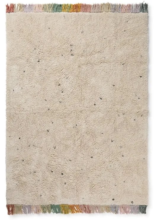 Covor pentru copii, crem, lavabil, țesut manual din bumbac 120x160 cm Stardust – Lorena Canals