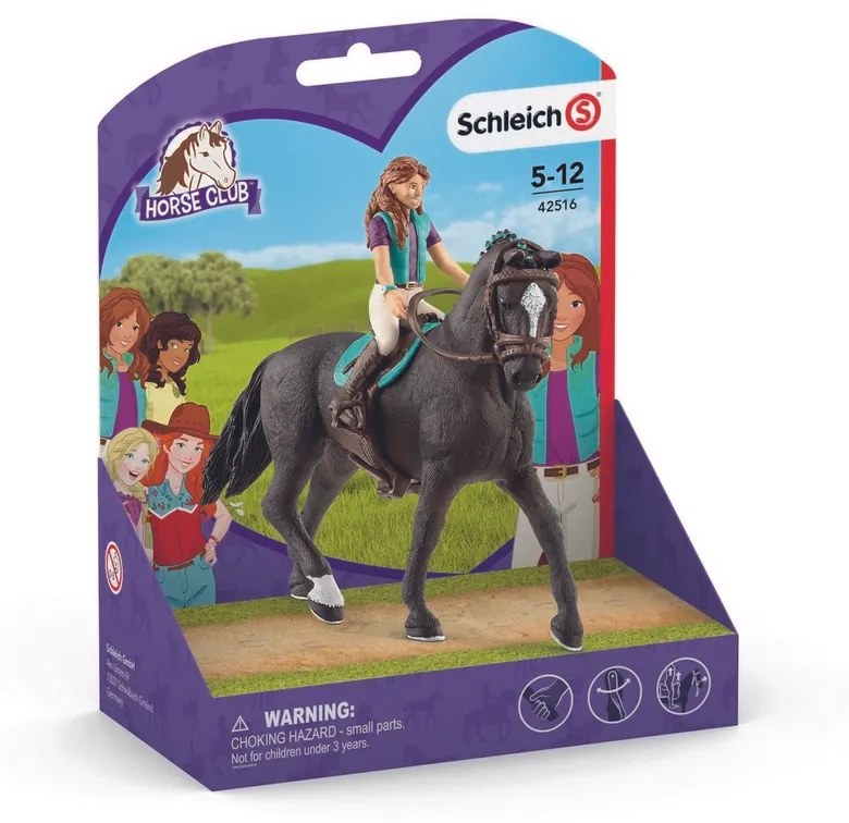 Schleich - Șatena Lisa și calul Storm